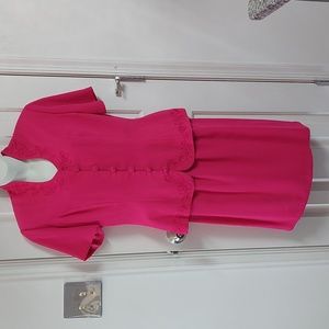Bright Pink Skirt Suit
